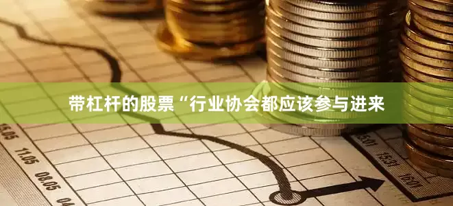 带杠杆的股票“行业协会都应该参与进来